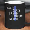 Racist Crazy Fraud Moron Stupid Trump Coffee Mug