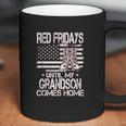 Red Fridays Until My Grandson Comes Home Military Coffee Mug