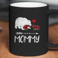 Red Plaid Mommy Bear Two Cubs Matching Buffalo Xmas Coffee Mug