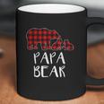 Red Plaid Papa Bear Two Cubs Matching Buffalo Pajama Xmas Coffee Mug