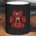 Redbone Coonhound Valentines Day Dog Love Paw Coffee Mug