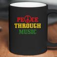 Reggae Music Peace Through Music Rastafari Rasta Geschenk Coffee Mug