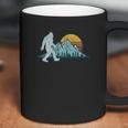 Retro Bigfoot Silhouette Sun Abominable SnowmanCoffee Mug