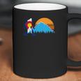 Retro Bigfoot Sun Mountain Colorado State Flag Shirt Gift Coffee Mug