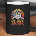 Retro Daddy Shark Design Funny Fathers Day Gift Dad Coffee Mug