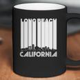 Retro Long Beach California Skyline Womens Tshirt By American Apparel Coffee Mug