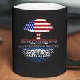 Salvadorian Roots American Grown Us El Salvador Flag Coffee Mug