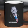 I Smell Hippies Funny Ronald Reagan Conservative Merica Usa Coffee Mug