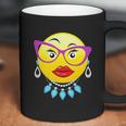 Smiling Emojis Lady Bling Face Glasses Women Coffee Mug