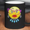 Smiling Emojis Lady Bling Face Glasses Costume Coffee Mug