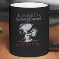 Snoopy Let Me Check My Giveashitometer Nope Nothing Coffee Mug