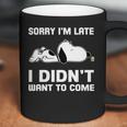 Snoopy Sorry Im Late I Didnt Want To Come Coffee Mug