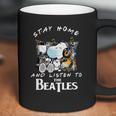 Snoopy And Woodstock Stay Home And Listen To The Beatles Shirt Coffee Mug