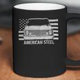 Square Body Chevy Gmc Truck And American Flag Coffee Mug