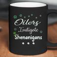 St Patricks Day Shamrock Oilers Instigate Shenanigans Funny Saying Job Title Coffee Mug