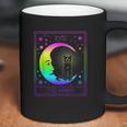 Tarot Card Crescent Moon And Cat Pastel Goth Coffee Mug