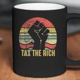 Tax The Rich Retro Vintage Anti Capitalist Political Coffee Mug