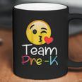 Team Pre K Teacher Emoji Hearts Love Back To School Coffee Mug