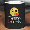 Team Prek Teacher Emoji Hearts Love Back To School Coffee Mug