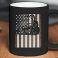 Train Locomotive Engine American Flag Model Builder Vintage Coffee Mug