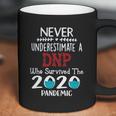 Never Underestimate Who Survived The Pandemic Dnp Coffee Mug