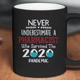 Never Underestimate Who Survived The Pandemic Pharmacist Coffee Mug