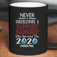 Never Underestimate Who Survived The Pandemic Support Manager Coffee Mug