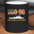 Uss John Mccain Ddg-56 Usa Flag Graphic Design Printed Casual Daily Basic Coffee Mug