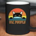 Vintage Ew People Social Distancing Mask Cat Graphic Design Printed Casual Daily Basic Coffee Mug