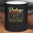 Vintage January 1975 Limited Edition 47 Years Old Birthday Coffee Mug