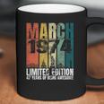 Vintage March 1974 Bday Gifts 47 Years Old 47Th Birthday Coffee Mug