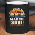 Vintage March 2001 21 Years Old Fishing Lover 21St Birthday Coffee Mug