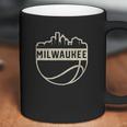 Vintage Milwaukee Wisconsin Cityscape Basketball Coffee Mug