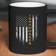 Vintage Usa Ironworker American Flag Iron Worker Patriotic Coffee Mug