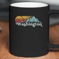 Vintage Washington State Retro Distressed Mountains Graphic Coffee Mug