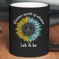 Whisper Words Of Wisdom Let It Be Hippie Sunflower Peace Sunflower Gifts Coffee Mug