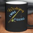 Wishing I Was Fishing Graphic Coffee Mug