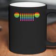 Womens Jeep Pride 7-Slot Grille Rainbow Coffee Mug