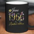 Womens June 1966 - 55 Years Old Sunflowers Floral 55Th Birthday Gift V-Neck Coffee Mug