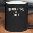 Womens Quarantine & Chill Social Distancing V-Neck Coffee Mug