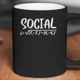 Womens Social Distance Math Teacher Quarantine Funny Math V-Neck Coffee Mug