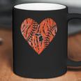 Womens Vintage Detroit Baseball Heart With Tiger Stripes Coffee Mug