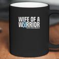 Womens Wife Of A Warrior Blue Ribbon Prostate Awareness Coffee Mug