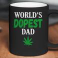 Worlds Dopest Dad Weed Marijuana Cannabis Funny Leaf T-Shirt Coffee Mug