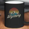 Wyoming Vintage Mountains Bison American Buffalo Coffee Mug