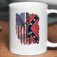 America Flag Confederate Battle Flag Shirt Coffee Mug