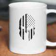 Black American Flag In Spartan Coffee Mug