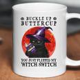 Buckle Up Buttercup You Just Flipped My Witch Switch Black Cat Coffee Mug