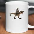 Cute Sloth Riding A Trex Tyrannosaurus Rex Coffee Mug