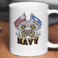 Double Flag Usn Navy Coffee Mug